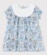 Vestido con estampado de París de popelina para bebé