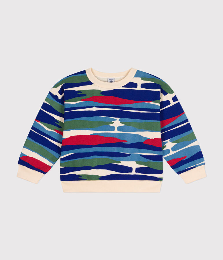 Sudadera de felpa para ni&ntilde;o crudo/rojo