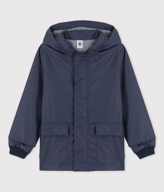 CHUBASQUERO ICÓNICO RECICLADO DE NIÑA/NIÑO azul SMOKING