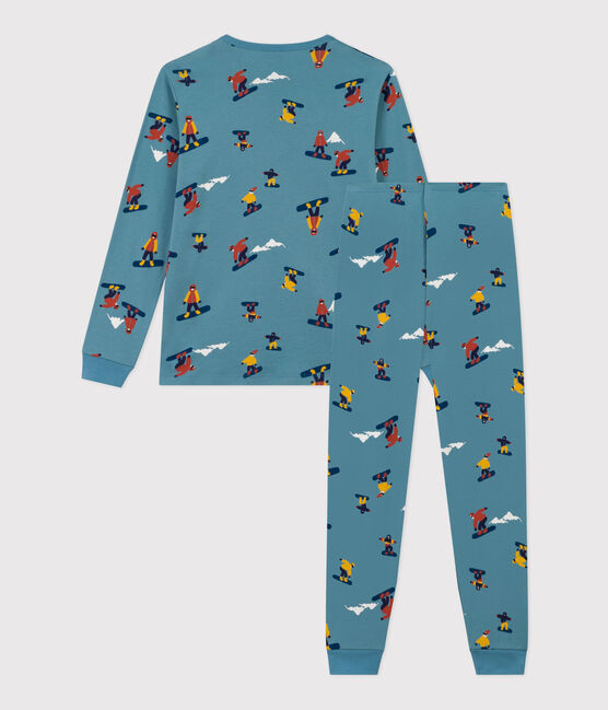 Pijama de algodón snowboard para niño POLOCHON/ MULTICO