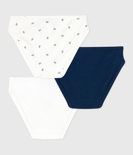 Juego de 3 braguitas infantiles de algodón estampado variante 2