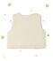 Chaleco de bebé niña reversible beige COQUILLE