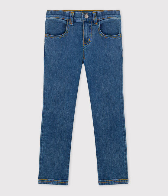 Pantalón vaquero slim de niña azul DENIM BLEU