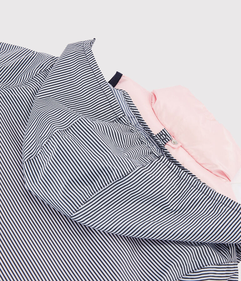 Cortavientos 3 en 1 infantil reciclado rosa MINOIS