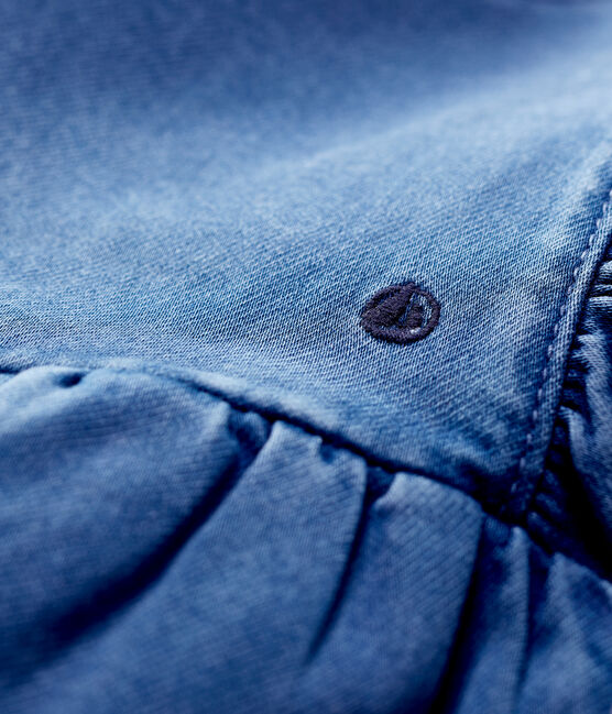 Mono de tejido vaquero de bebé. azul JEAN