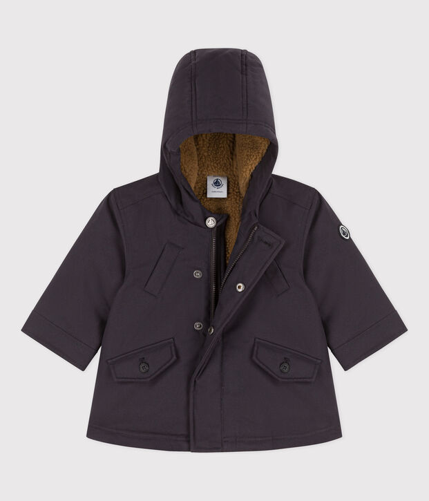 Parka hidr&oacute;fuga para beb&eacute; gris