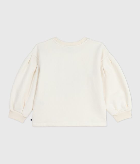 Sudadera infantil de algodón con estampado crudo MILK
