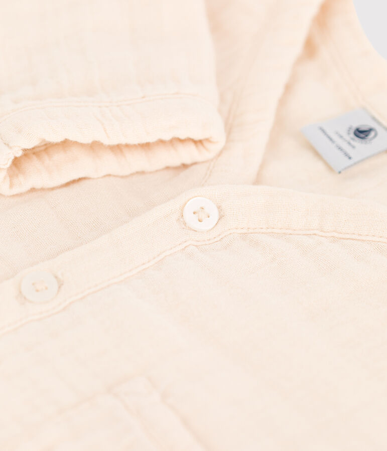 C&aacute;rdigan de gasa de algod&oacute;n para beb&eacute; crudo AVALANCHE