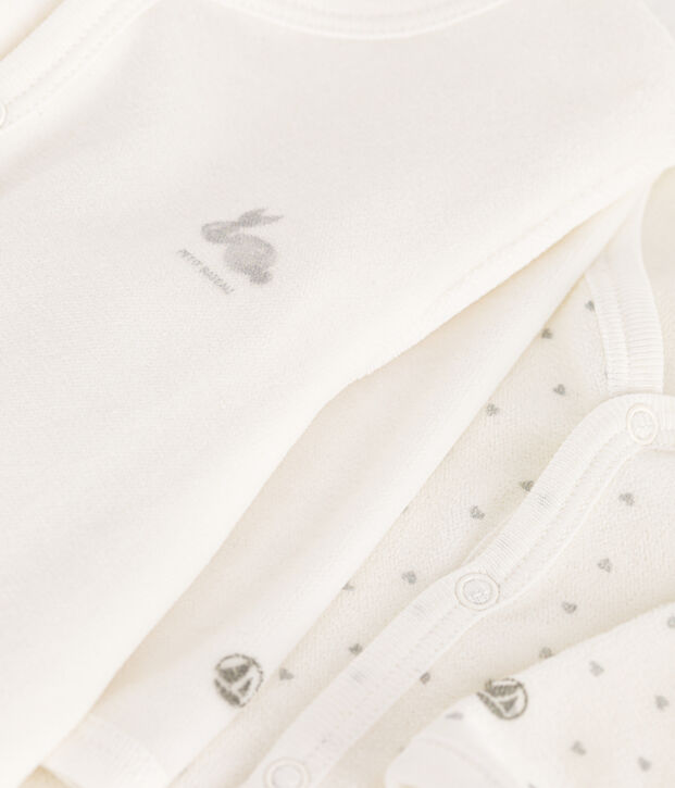 Juego de 2 pijamas de terciopelo para beb&eacute; multicolor