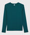Camiseta de cuello redondo emblemática de algodón de mujer verde PINEDE