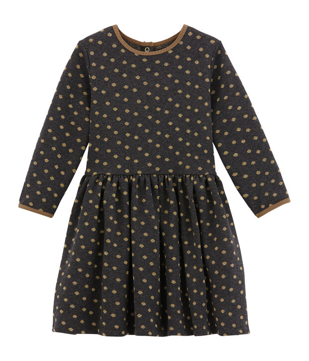 Vestido para ni&ntilde;a gris/amarillo