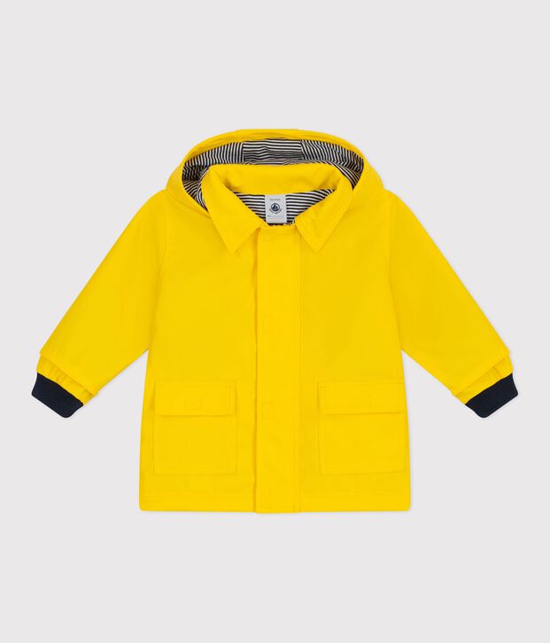 Chubasquero liso ic&oacute;nico para beb&eacute; amarillo
