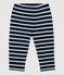 Pantalón de algodón de bebé. azul SMOKING/ MARSHMALLOW ARGENT BRILLANT
