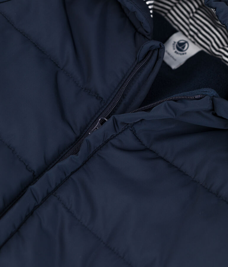 Mono buzo de beb&eacute; de materiales reciclados azul