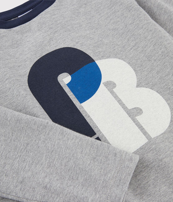 Camiseta serigrafiada para niño gris SUBWAY CHINE