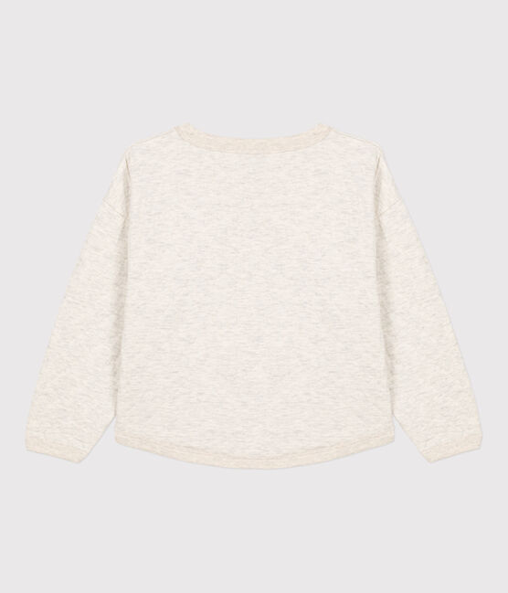 Sudadera de tejido túbico acolchado de niña / niño beige MONTELIMAR CHINE
