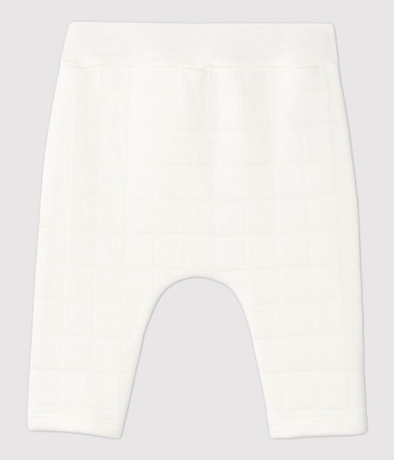 Pantalón blanco acolchado de bebé de algodón orgánico blanco MARSHMALLOW