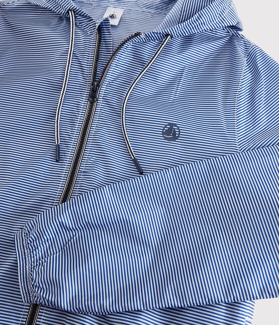 Cortavientos de rayas unisex azul SURF/blanco MARSHMALLOW