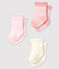 Tres calcetines de bebé de jersey variante 1