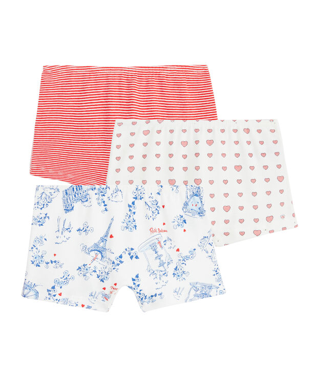 Tres culottes para ni&ntilde;a multicolor