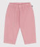 Pantalón de algodón suave y liso para bebé rosa CHARME