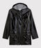 Impermeable de charol emblemático para mujer negro NOIR