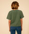Camiseta la Boxy de algodón de mujer verde CROCO