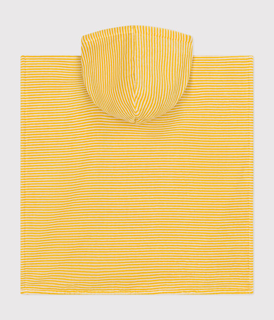 Poncho infantil de rizo a rayas amarillo NECTAR/ AVALANCHE