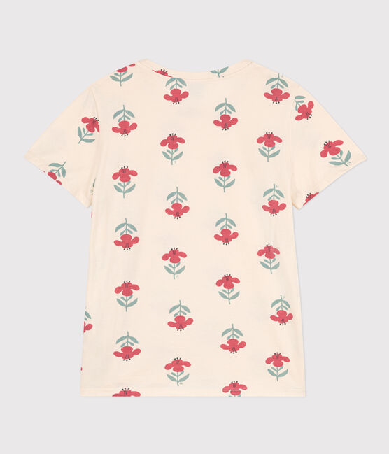 Camiseta LE DROIT de algodón con cuello redondo para mujer blanco AVALANCHE/ MULTICO