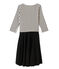 Vestido con efecto "dos piezas" para mujer beige COQUILLE/azul SMOKING