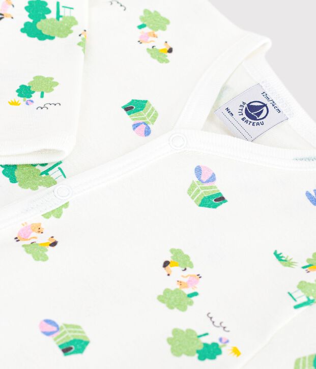 Dors bien en coton blanco/azul/multicolor