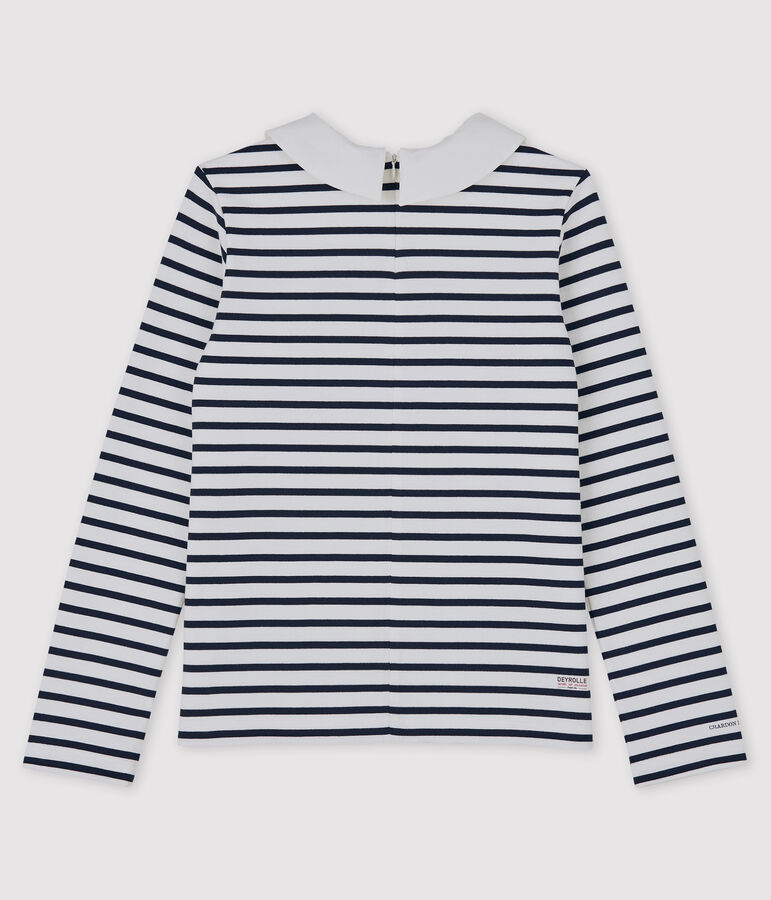 Marinera de mujer Petit Bateau x Deyrolle blanco MARSHMALLOW/azul SMOKING