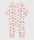 Pijama de algodón con flores para bebé