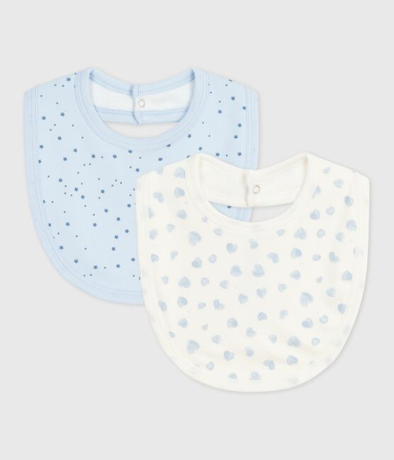 Juego de baberos de algodón con estampado para bebé variante 1