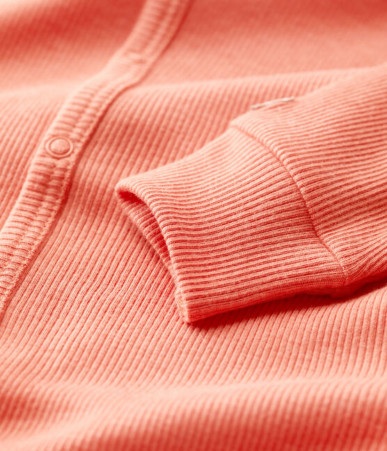Pelele sin pies de algodón y lyocell para bebé rosa PAPAYE