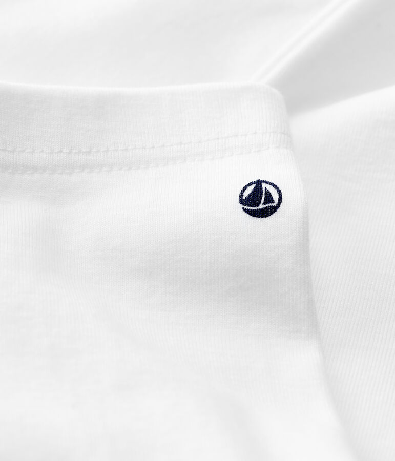 Leggings de algod&oacute;n de beb&eacute; blanco