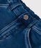 Pantalón de tejido vaquero con elastano para bebé azul BLEU DELAVE