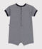 Mono corto de jersey para bebé azul SMOKING/blanco MARSHMALLOW