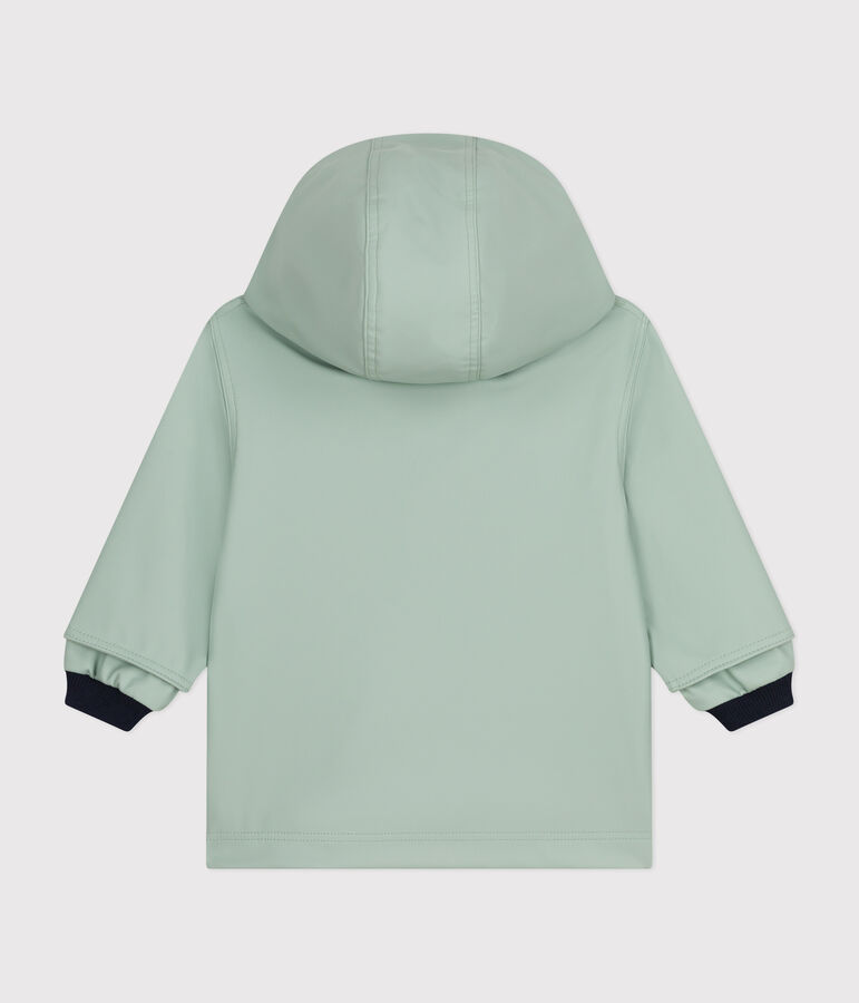 Chubasquero emblem&aacute;tico de beb&eacute; verde