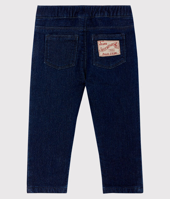 Pantalón de bebé en muletón denim azul JEAN