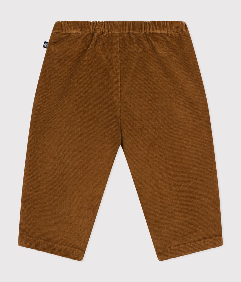 Pantal&oacute;n de terciopelo para beb&eacute; marron