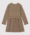 Vestido de manga larga de algodón de niña MILITARY/ CHARME BRILLANT