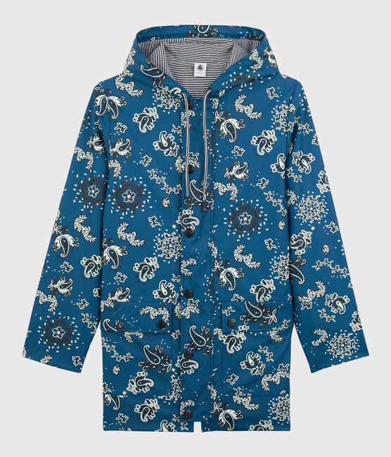 Chubasquero icónico de material reciclado y algodón ORGÁNICO azul BRASIER