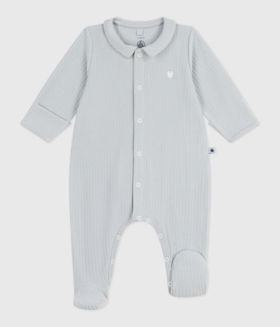 Pijama de terciopelo con cuello liso para bebé CO2