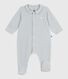 Pijama de terciopelo con cuello liso para bebé