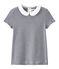 Camiseta para niña a rayas azul SMOKING/blanco LAIT
