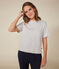 Camiseta Boxy de túbico para mujer blanco AVALANCHE/ SKY CHINE