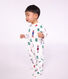 Pijama de mulet&oacute;n para beb&eacute; con abertura trasera y estampado de Navidad