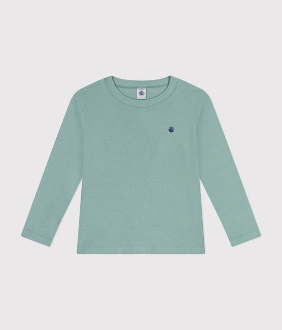 Camiseta de manga larga de punto para niño/a verde PAUL