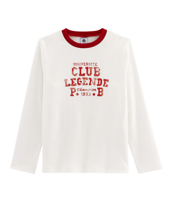 Camiseta de niño blanco MARSHMALLOW